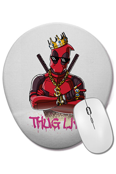 BASKI DÜNYASI Dead Thug Mouse Pad oval cu suport pentru încheietura mâinii