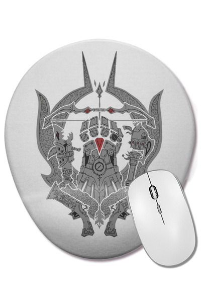 BASKI DÜNYASI Оръжия от лигата Овална подложка за мишка Bilek Destekli