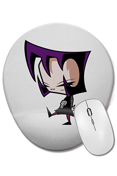 BASKI DÜNYASI Mouse Pad oval Gaz Invasor Zim cu suport pentru încheietura mâinii