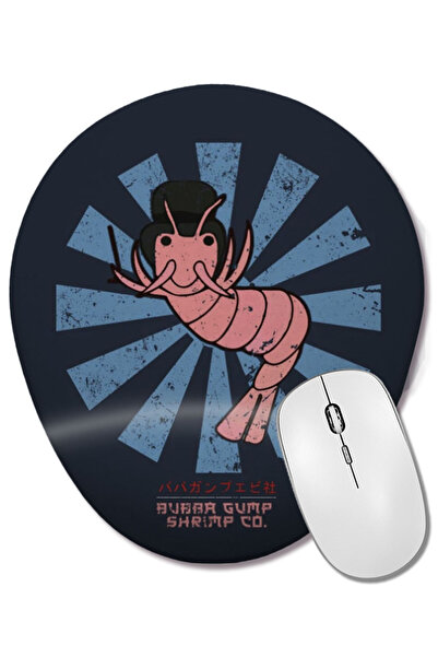 BASKI DÜNYASI Bubba Gump Shrimp Co. Mouse Pad oval retro japonez cu suport pe...