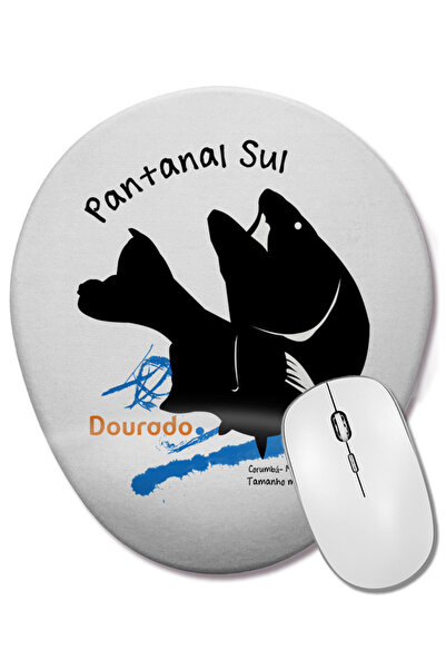 BASKI DÜNYASI Οβάλ ποντίκι με υποστήριξη καρπού Dourado Fish