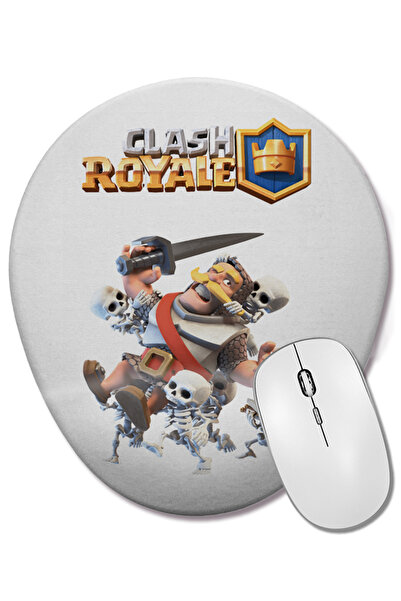 BASKI DÜNYASI Mouse Pad oval Clash Royale 02 cu suport pentru încheietura mâinii