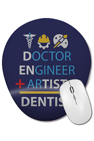 BASKI DÜNYASI Doctor Inginer Artist Dentist 05 Mouse Pad oval cu suport pentr...