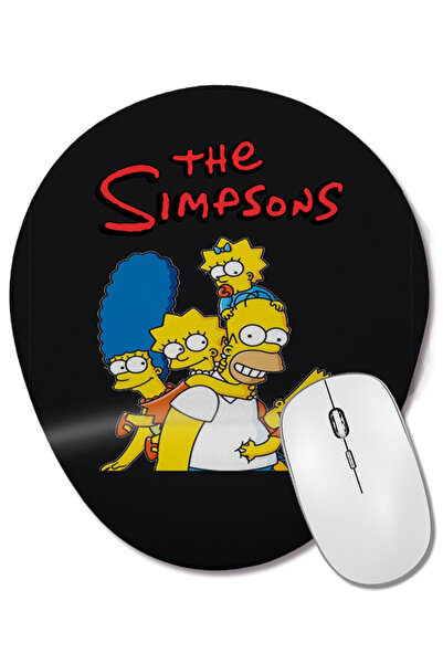 BASKI DÜNYASI Mouse Pad oval Os Simpsons cu suport pentru încheietura mâinii