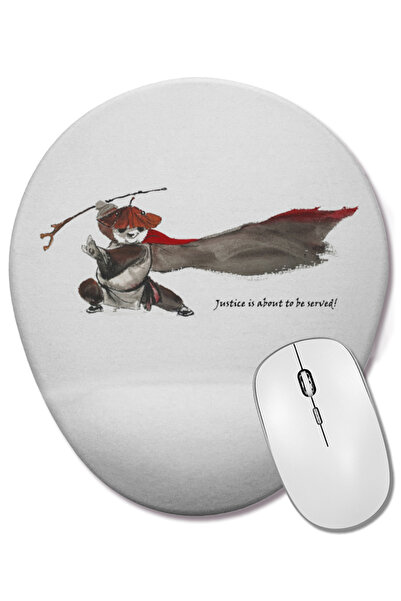 BASKI DÜNYASI Οβάλ ποντίκι ποντικοπολιτείας Kung Fu Panda με στήριγμα καρπού