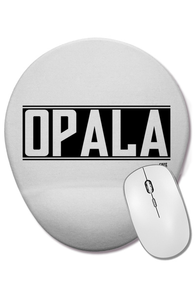 BASKI DÜNYASI Mouse Pad oval Opala cu suport pentru încheietura mâinii