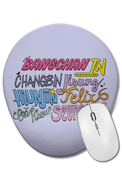 BASKI DÜNYASI Οβάλ ποντίκι ποντικοπολεμικό χαρτί με χαριτωμένα ονόματα της ομ...