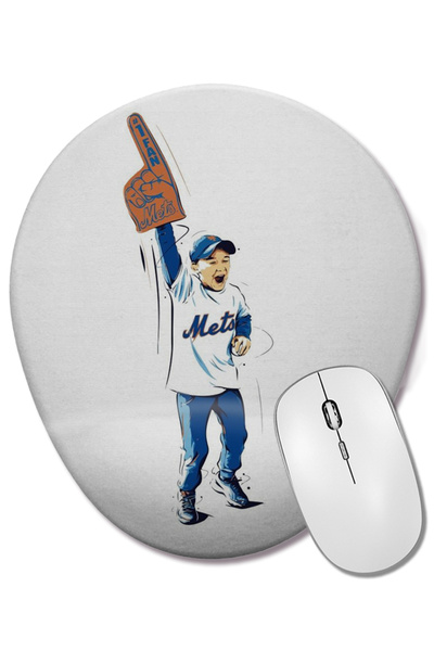 BASKI DÜNYASI Mouse Pad oval Mets Toc cu suport pentru încheietura mâinii
