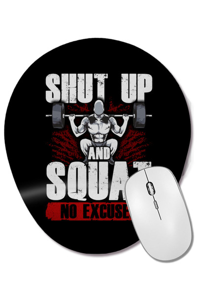 BASKI DÜNYASI Млъкни и клекни, без извинения! Забавна подложка за мишка с под...