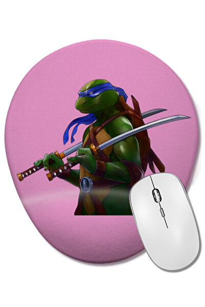 BASKI DÜNYASI Mouse Pad oval Teenage Mutant Ninja Turtes Leo cu suport pentru...