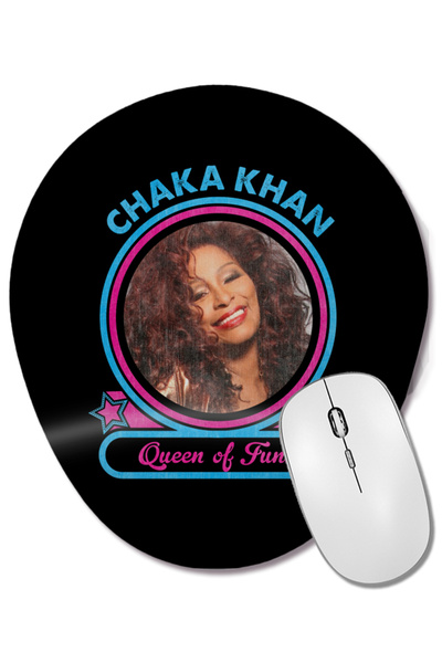 BASKI DÜNYASI Chaka Khan Queen Of Funk Овальна підкладка для миші з підставко...