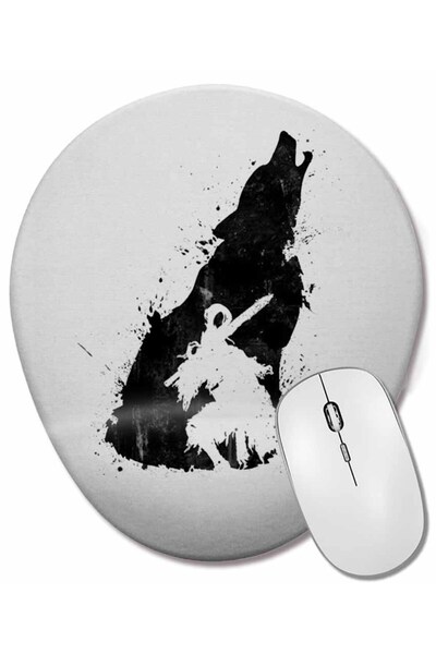 BASKI DÜNYASI Mouse Pad oval cu suport pentru încheietura mâinii Sif's Memory...