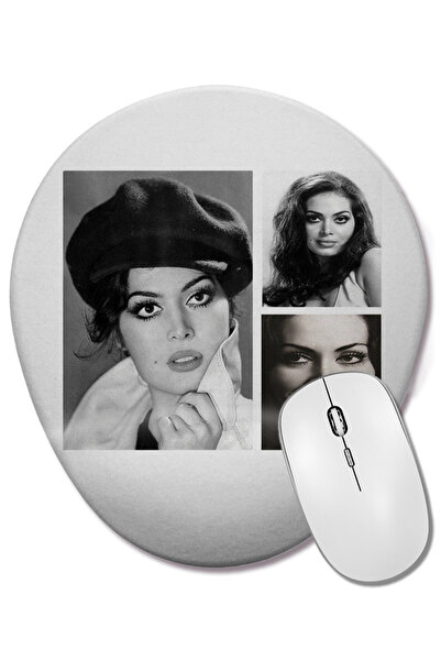 BASKI DÜNYASI Τουρκάν Σοράι Οβάλ Πατάκι ποντικιού με στήριγμα καρπού