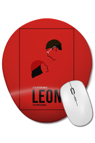 BASKI DÜNYASI Mouse Pad oval Leon 02 cu suport pentru încheietura mâinii