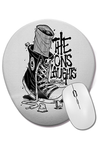 BASKI DÜNYASI Mouse Pad oval Pisante cu suport pentru încheietura mâinii