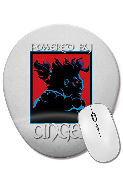 BASKI DÜNYASI Mouse Pad oval cu suport pentru încheietura mâinii, alimentat de războiul, de la Akuma