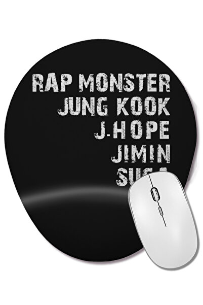 BASKI DÜNYASI Kpop Bts Bangtan Boys Numele membrilor Mouse Pad oval cu suport...