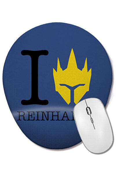 BASKI DÜNYASI I Love Reinhardt Overwatch подложка за мишка с подложка за китката