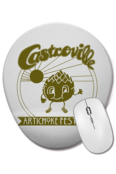 BASKI DÜNYASI Странни неща Фестивал на артишок в Кастровил Овална подложка за...