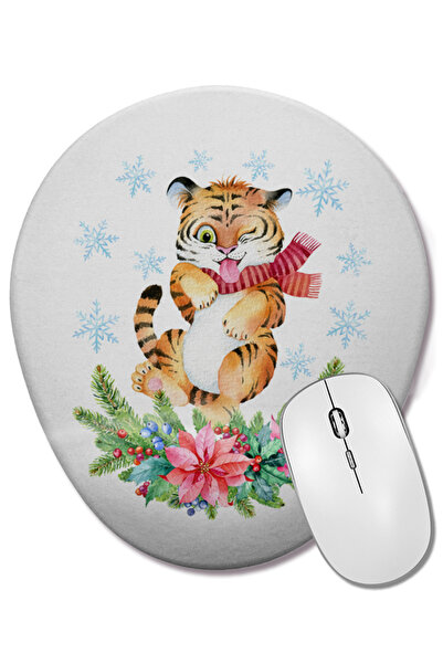 BASKI DÜNYASI Mouse Pad oval cu suport pentru încheietura mâinii, cu concept ...