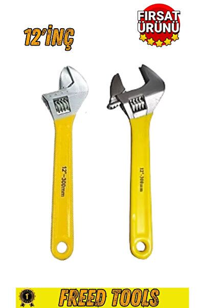 FREED TOOLS 12 inç kurbacık ingiliz anahtarı (1 ADET)