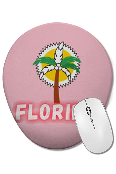 BASKI DÜNYASI Mouse Pad oval cu suport pentru încheietura mâinii Florida Love...