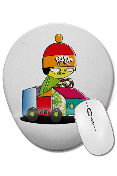 BASKI DÜNYASI Bekos Arte Urbana A Fuga Οβάλ ποντίκι με υποστήριξη καρπού