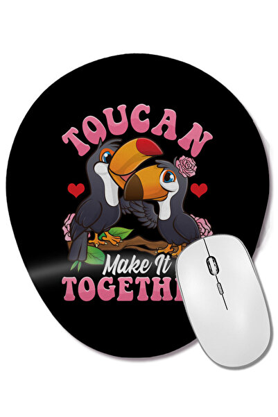 BASKI DÜNYASI Toucan Do It Funny You Can Do It Pun Οβάλ ποντίκι ποντικιούχο μ...