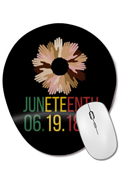 BASKI DÜNYASI Juneteenth GIFTS Mouse Pad oval cu suport pentru încheietura mâ...