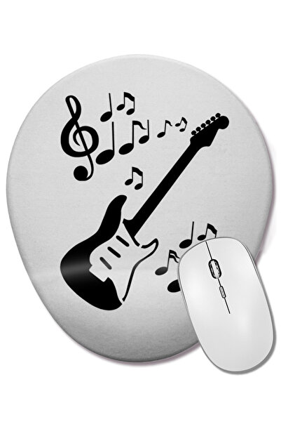 BASKI DÜNYASI Mouse Pad oval cu suport pentru încheietura mâinii pentru muzic...