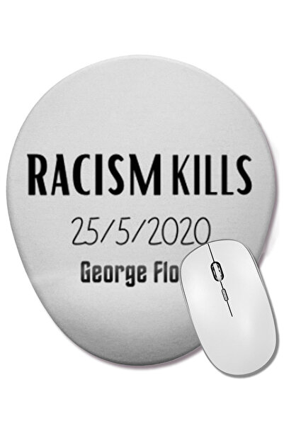 BASKI DÜNYASI Расизмът УБИВА 25 май 2020 Джордж Флойд Овална подложка за мишк...