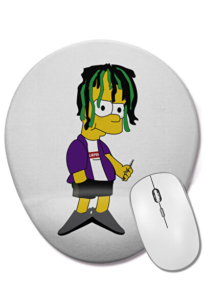 BASKI DÜNYASI Mouse Pad oval Bad Bart cu suport pentru încheietura mâinii