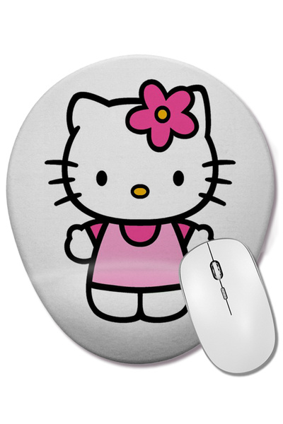 BASKI DÜNYASI Οβάλ ποντίκι με υποστήριξη καρπού Gatinha Kitty Hello Kitty