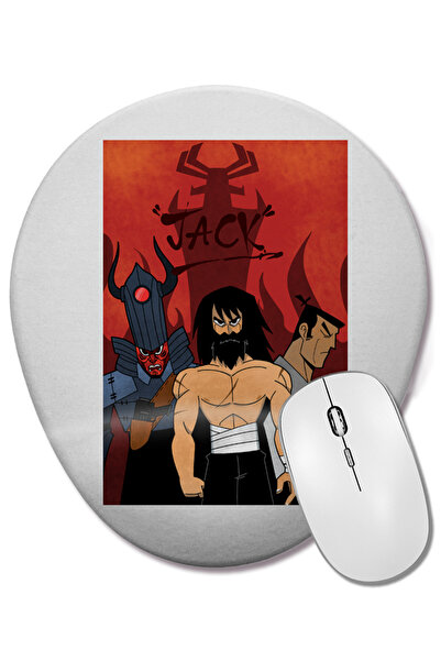 BASKI DÜNYASI Samurai Jack 09 Οβάλ ποντίκι με υποστήριξη καρπού