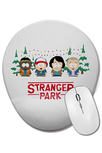 BASKI DÜNYASI لوحة ماوس بيضاوية مدعمة للمعصم من Stranger Things Stranger Park