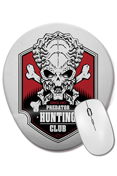 BASKI DÜNYASI Mouse Pad oval Predator Hunting Club cu suport pentru încheietu...