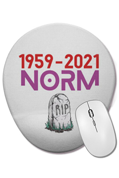 BASKI DÜNYASI Comedianul Norm Macdonald Rip Mouse Pad oval cu suport pentru încheietura mâinii