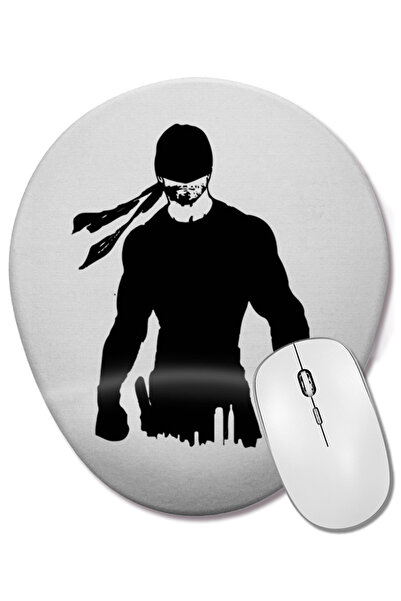 BASKI DÜNYASI Mouse Pad oval Demolidor cu suport pentru încheietura mâinii