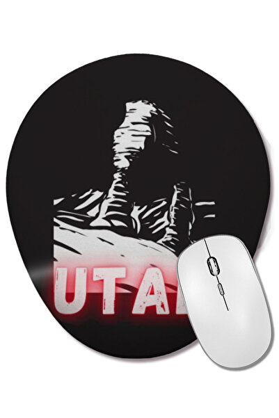 BASKI DÜNYASI Utah art Mouse Pad oval cu suport pentru încheietura mâinii
