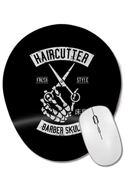 BASKI DÜNYASI Подложка за мишка Haircutter Fresh Style Barber Skull Car Suppo...