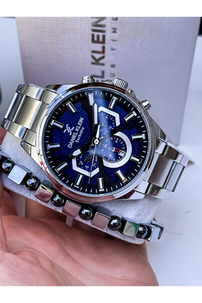 Daniel Klein ERKEK KOL SAATİ ÇELİK KORDON 3ATM SU GEÇİRMEZ GÜMÜŞ RENK BİLEKLİ...