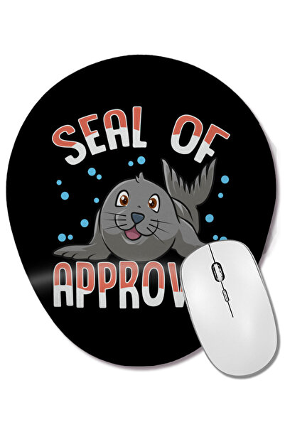 BASKI DÜNYASI Mouse Pad oval cu suport pentru încheietura mâinii, cu sigiliu ...