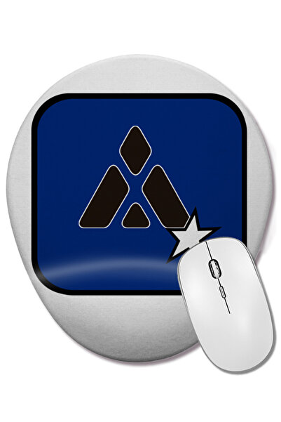 BASKI DÜNYASI Mouse Pad oval Rocxstar North cu suport pentru încheietura mâinii