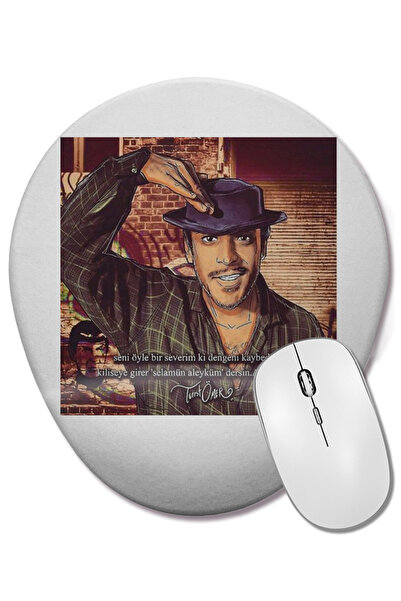 BASKI DÜNYASI Mouse Pad oval turistic Omre cu suport pentru încheietura mâinii