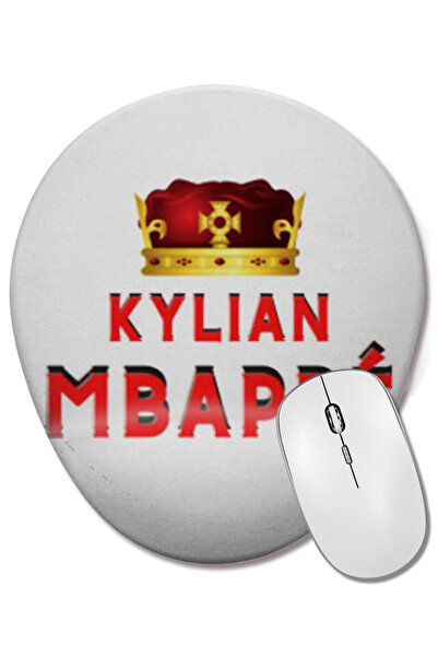 BASKI DÜNYASI Mouse Pad oval Kylian Mbappé cu suport pentru încheietura mâinii
