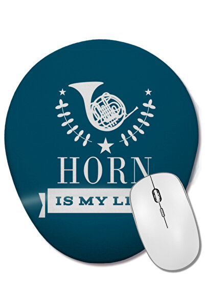 BASKI DÜNYASI Mouse Pad oval cu suport pentru încheietura mâinii, cadou pentr...