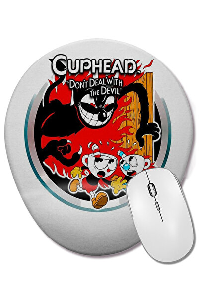 BASKI DÜNYASI Cuphead Ne bavite se đavolom Ovalna podloga za miša sa podrškom...