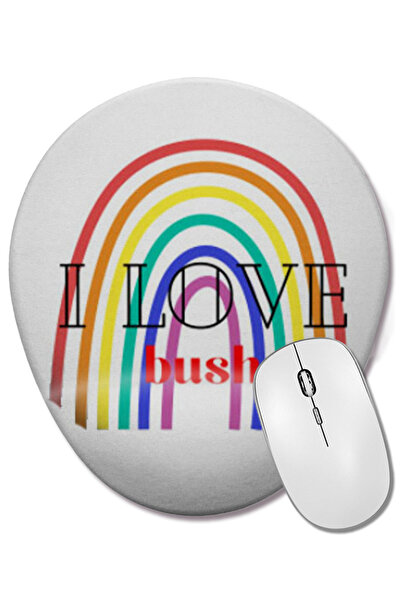 BASKI DÜNYASI Mouse Pad oval cu suport pentru încheietura mâinii, cadou I Lov...