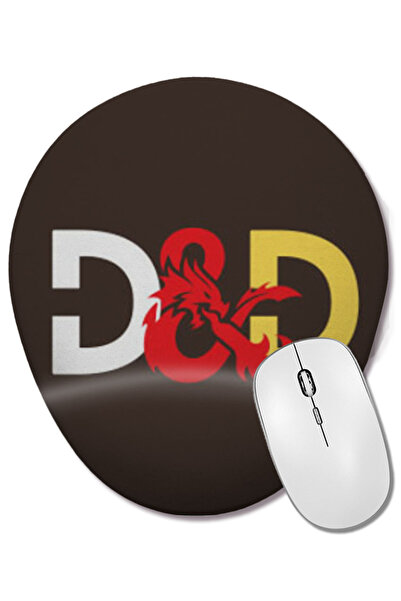 BASKI DÜNYASI Mouse Pad oval Dndnd cu suport pentru încheietura mâinii