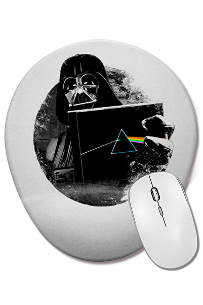BASKI DÜNYASI Mouse Pad oval Darth Vader The Dark Side cu suport pentru înche...